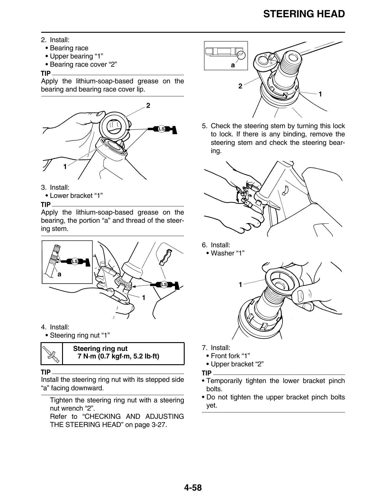 Yamaha WR250F Motorcycle Service Manual | 2022-2026 - sample page 3