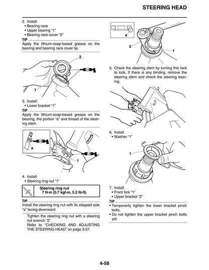 Yamaha WR250F Motorcycle Service Manual | 2022-2026 - sample page 3