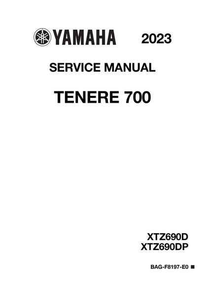 Yamaha Tenere 700 Motorcycle Service Manual | 2023-2026 - sample page 1