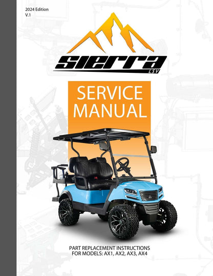 Sierra LSV AX1 AX2 AX3 AX4 Golf Cart Service Manual | 2024-2026 - sample page 1