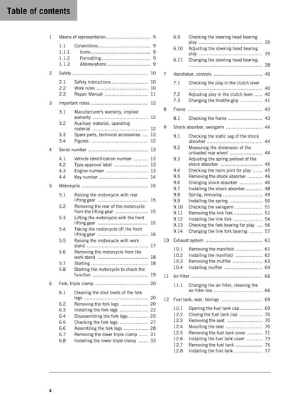 KTM 390 Adventure R Motorcycle Service Manual | 2025-2026 - sample page 5