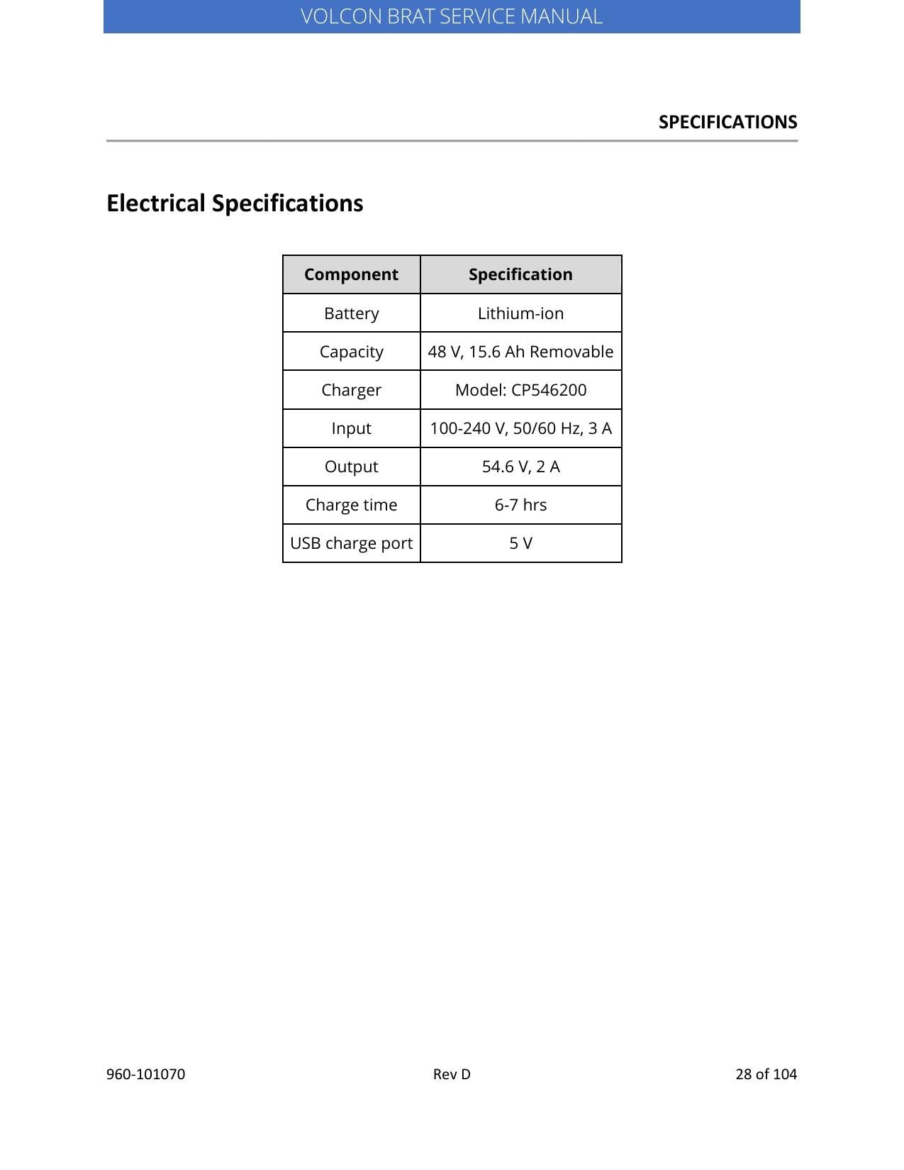 Volcon Brat E-Bike Electric Motorcycle Service Manual | 2023-2026 - sample page 8