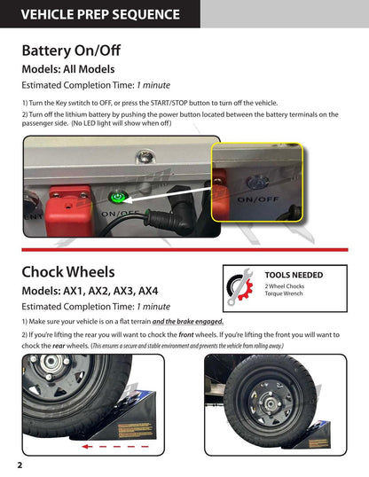 Sierra LSV AX1 AX2 AX3 AX4 Golf Cart Service Manual | 2024-2026 - sample page 5