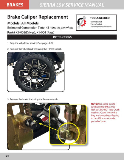 Sierra LSV AX1 AX2 AX3 AX4 Golf Cart Service Manual | 2024-2026 - sample page 3