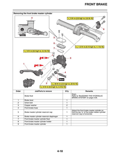 Yamaha YZ450F YZ450FP Motorcycle Service Manual | 2023-2026 - sample page 3