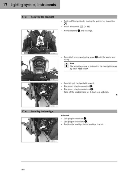 KTM 390 Adventure R Motorcycle Service Manual | 2025-2026 - sample page 4