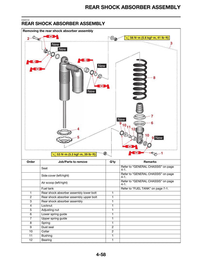 Yamaha YZ250FX Motorcycle Service Manual | 2024-2028 - sample page 4