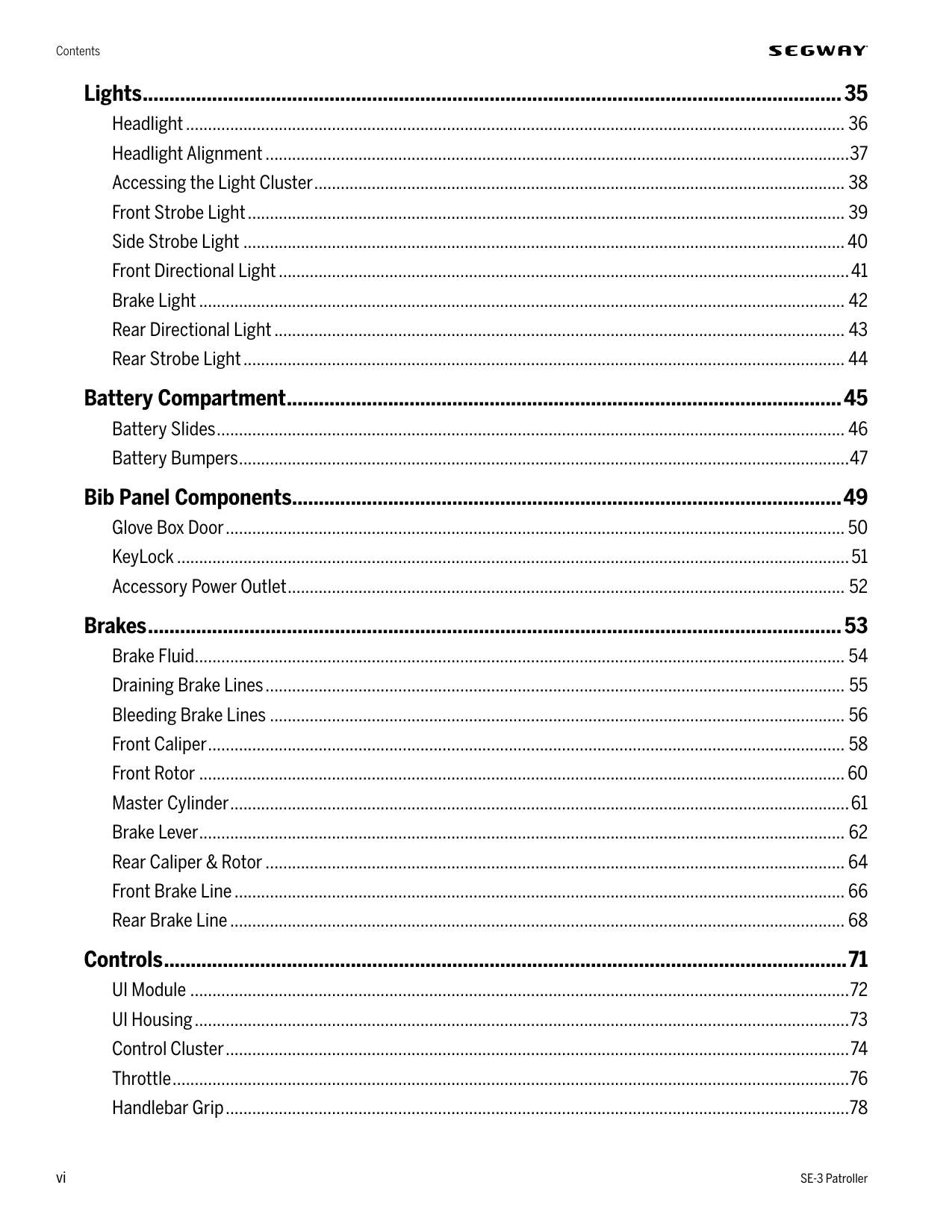 Segway SE-3 Patroller Personal Transporter Service Manual | 2015-2019 - sample page 4