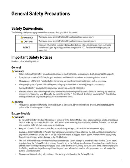 Segway SE-3 Patroller Personal Transporter Service Manual | 2015-2019 - sample page 6