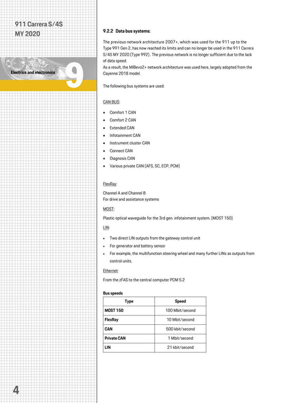 Porsche 911 Carrera S 4S Service Information Technik Car Service Manual | 2020-2024 - sample page 7