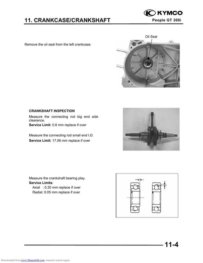 Kymco People GT 300I Scooter Service Manual | 2010-2014 - sample page 3