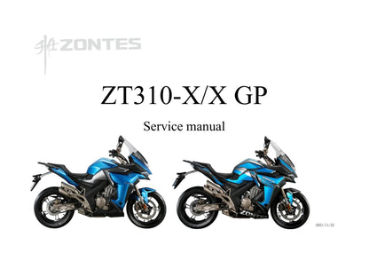 Zontes ZT310-X GP Motorcycle Service Manual | 2021-2025 - sample page 1