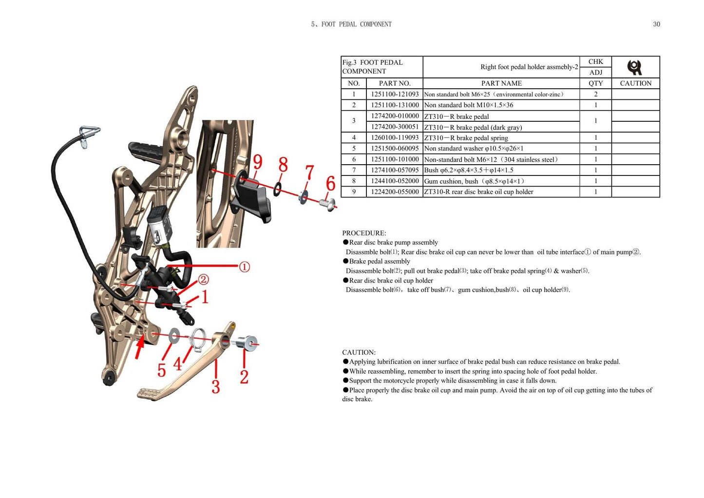 Zontes ZT310-X GP Motorcycle Service Manual | 2021-2025 - sample page 5
