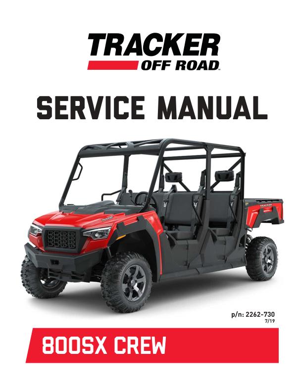 Tracker Offroad 800SX Crew UTV Service Manual | 2020 - sample page 2