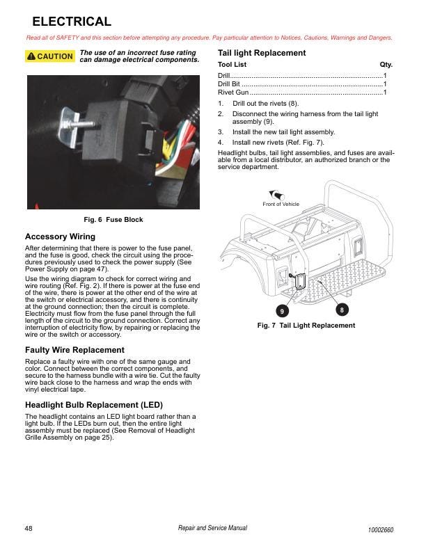 Tracker Offroad EViS 72V Electric UTV Service Manual | 2020 - sample page 5