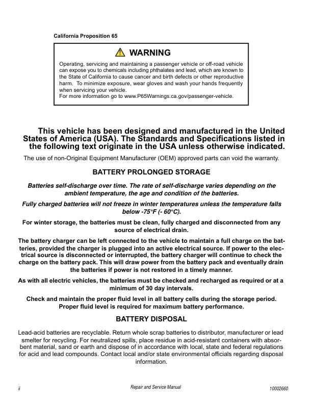 Tracker Offroad EViS 72V Electric UTV Service Manual | 2020 - sample page 9