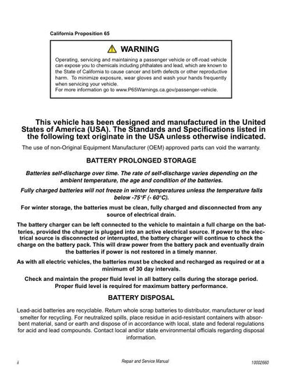 Tracker Offroad EViS 72V Electric UTV Service Manual | 2020 - sample page 9