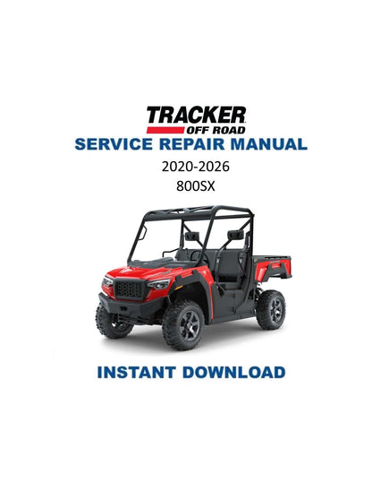 Tracker Offroad 800SX UTV Service Manual | 2020 - Service Manual PDF Instant Download