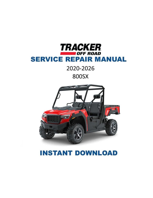 Tracker Offroad 800SX UTV Service Manual | 2020 - Service Manual PDF Instant Download
