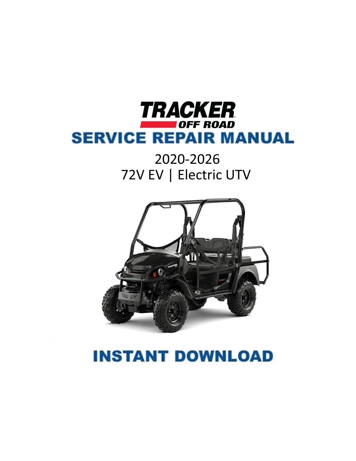 Tracker Offroad EV 72V Electric UTV Service Manual | 2020 - Service Manual PDF Instant Download