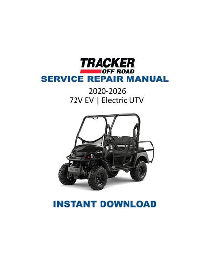 Tracker Offroad EV 72V Electric UTV Service Manual | 2020 - Service Manual PDF Instant Download