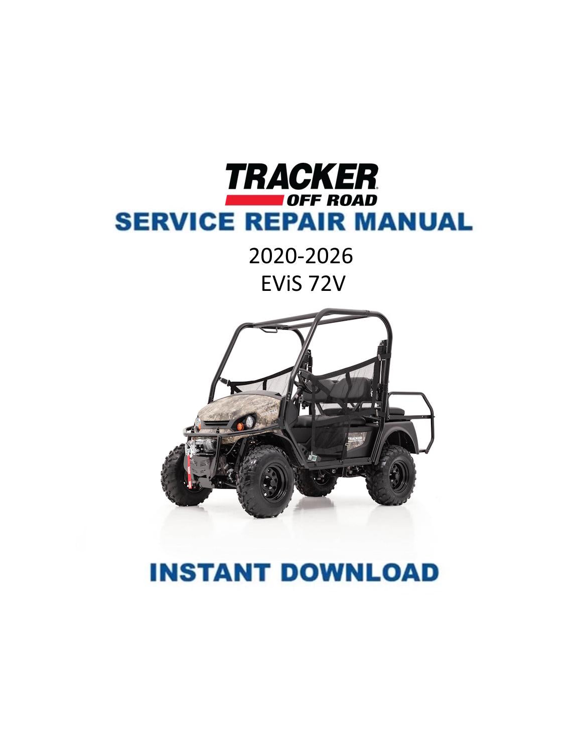 Tracker Offroad EViS 72V Electric UTV Service Manual | 2020 - Service Manual PDF Instant Download