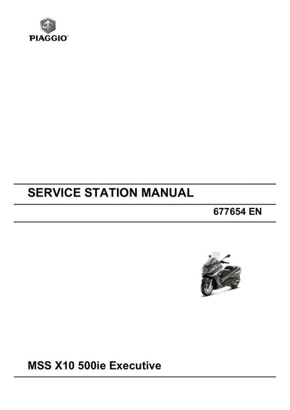Piaggio X10 500ie Executive Scooter Service Manual | 2012-2016 - sample page 2