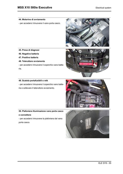 Piaggio X10 500ie Executive Scooter Service Manual | 2012-2016 - sample page 5
