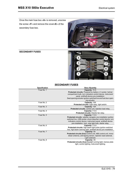 Piaggio X10 500ie Executive Scooter Service Manual | 2012-2016 - sample page 6