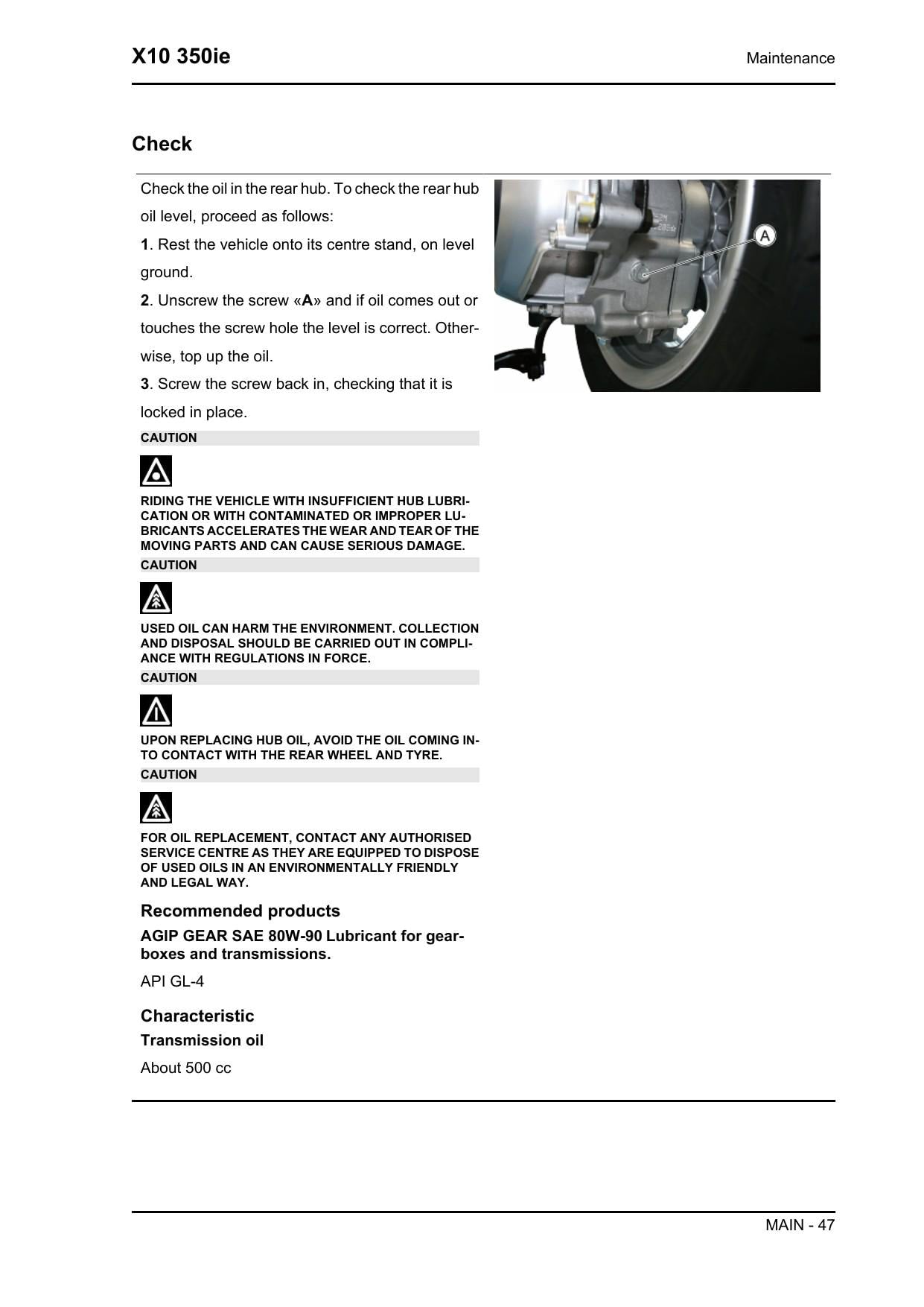 Piaggio X10 350ie Scooter Service Manual | 2012-2016 - sample page 4