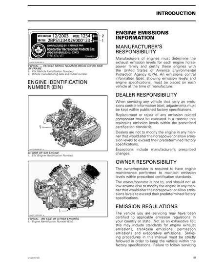 Can-Am Outlander 1000 MAX ATV Service Manual | 2016-2020 - sample page 6