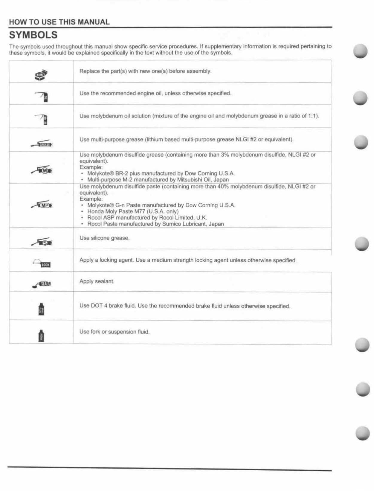 Honda CRF450R Motorcycle Service Manual | 2009-2016 - sample page 8
