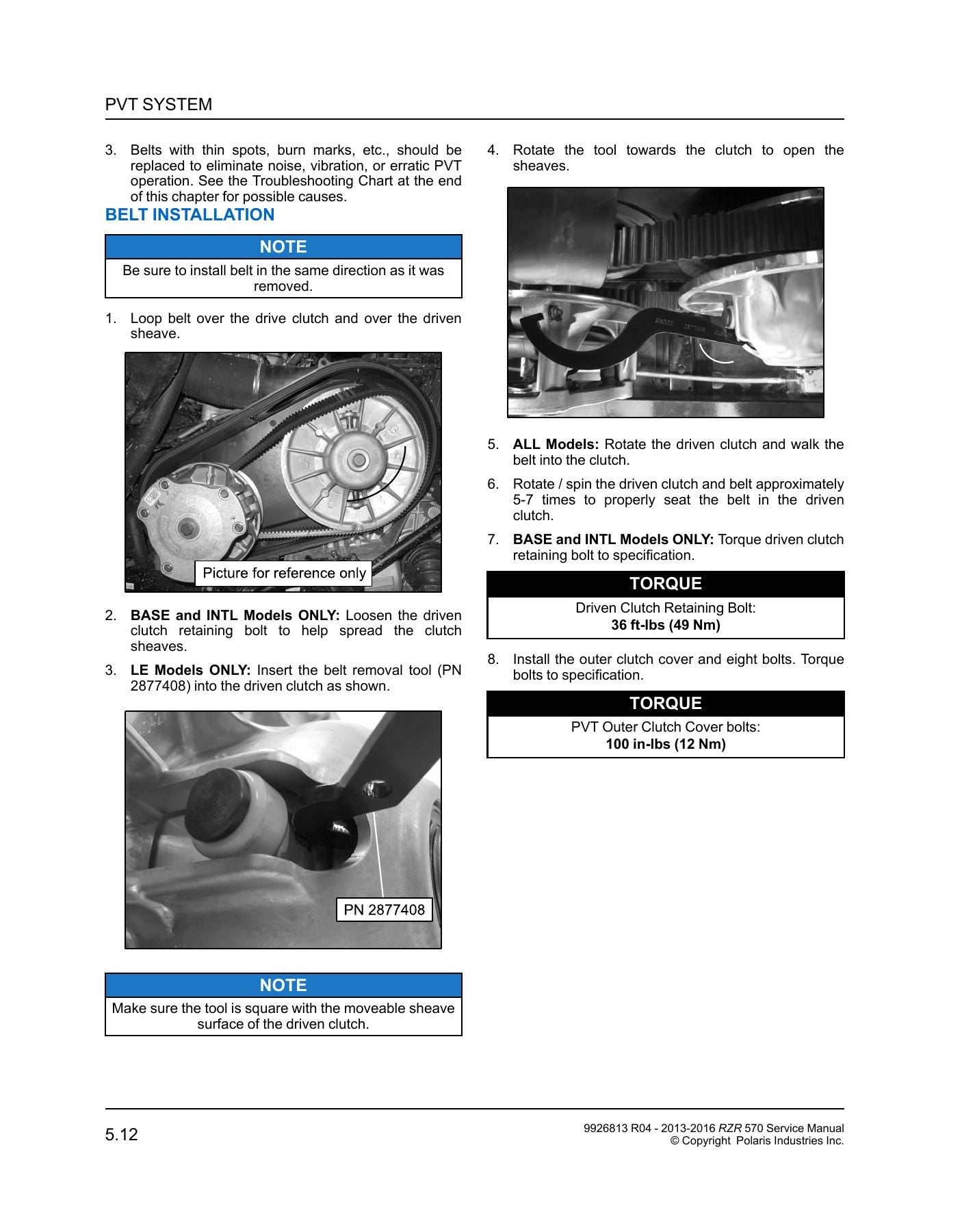 Polaris RZR 570 UTV Service Manual | 2013-2016 - sample page 1