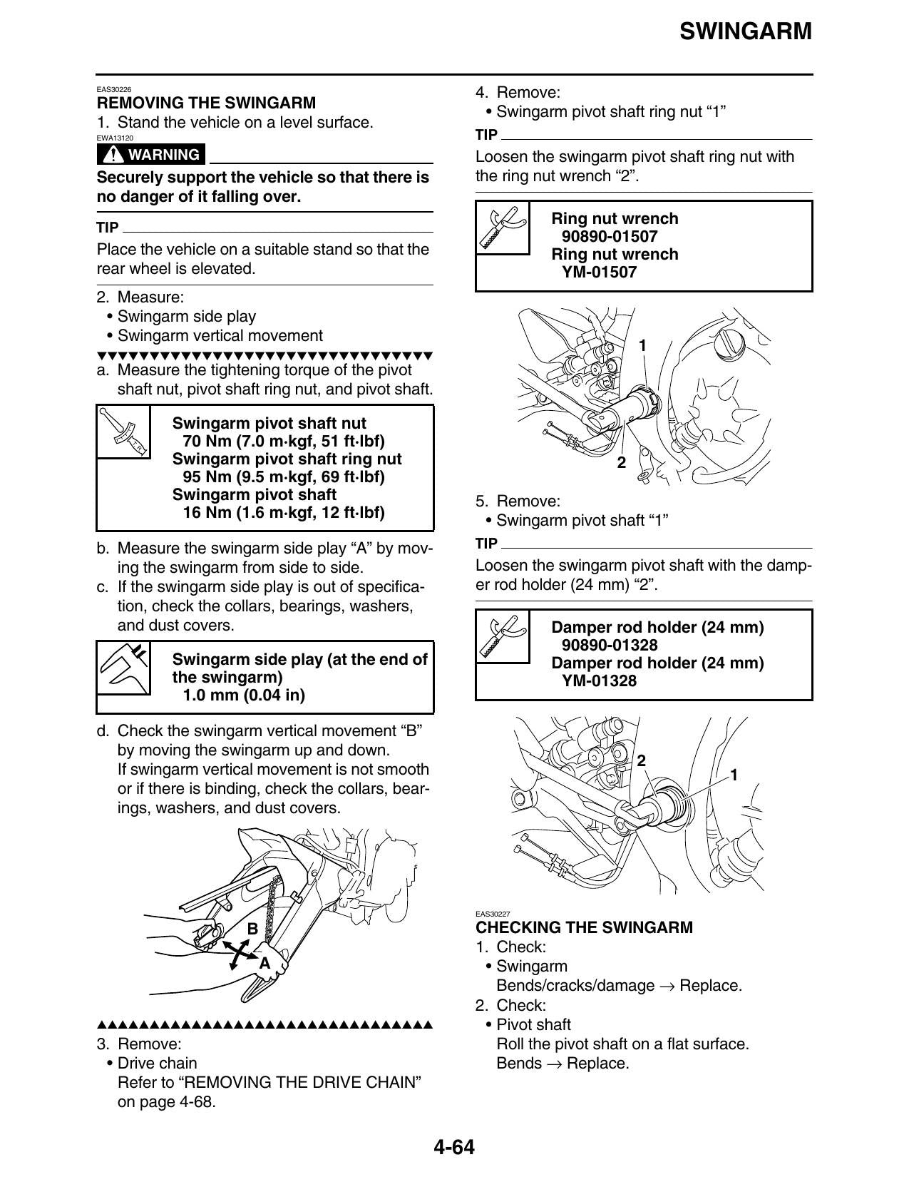Yamaha YZF-R6 Motorcycle Service Manual | 2013-2016 - sample page 3