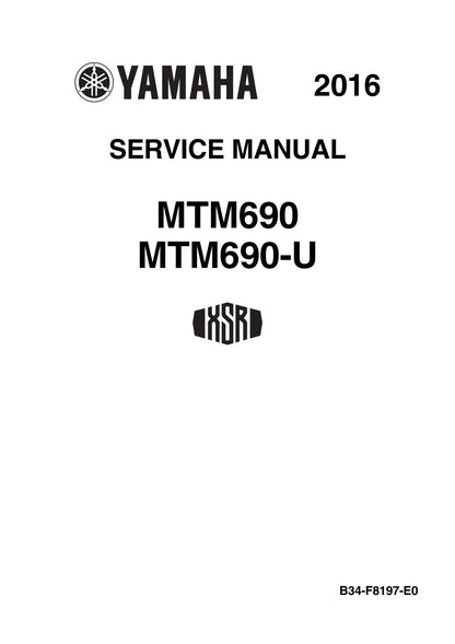 Yamaha XSR700 MTM690 Motorcycle Service Manual | 2016-2020 - sample page 1