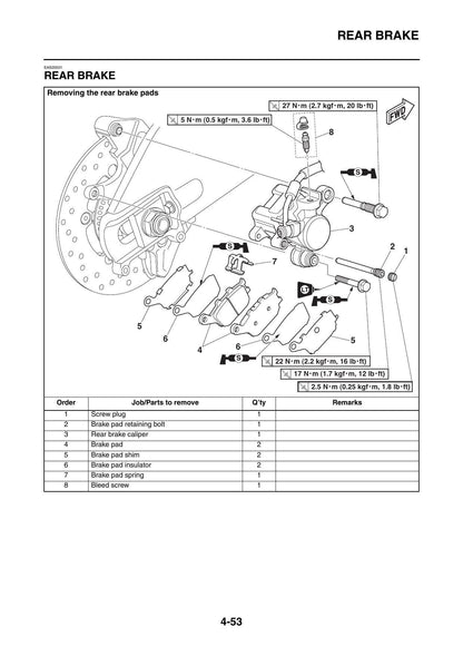 Yamaha MT-10 MTN1000 Motorcycle Service Manual | 2016-2020 - sample page 3