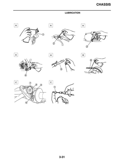 Yamaha YZ250 Motorcycle Service Manual | 2016-2020 - sample page 3