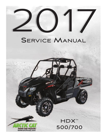 Arctic Cat HDX 500 700 UTV Service Manual | 2017-2021 - sample page 1