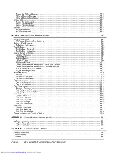 Club Car Carryall 550 Golf Cart Service Manual | 2017-2021 - sample page 5