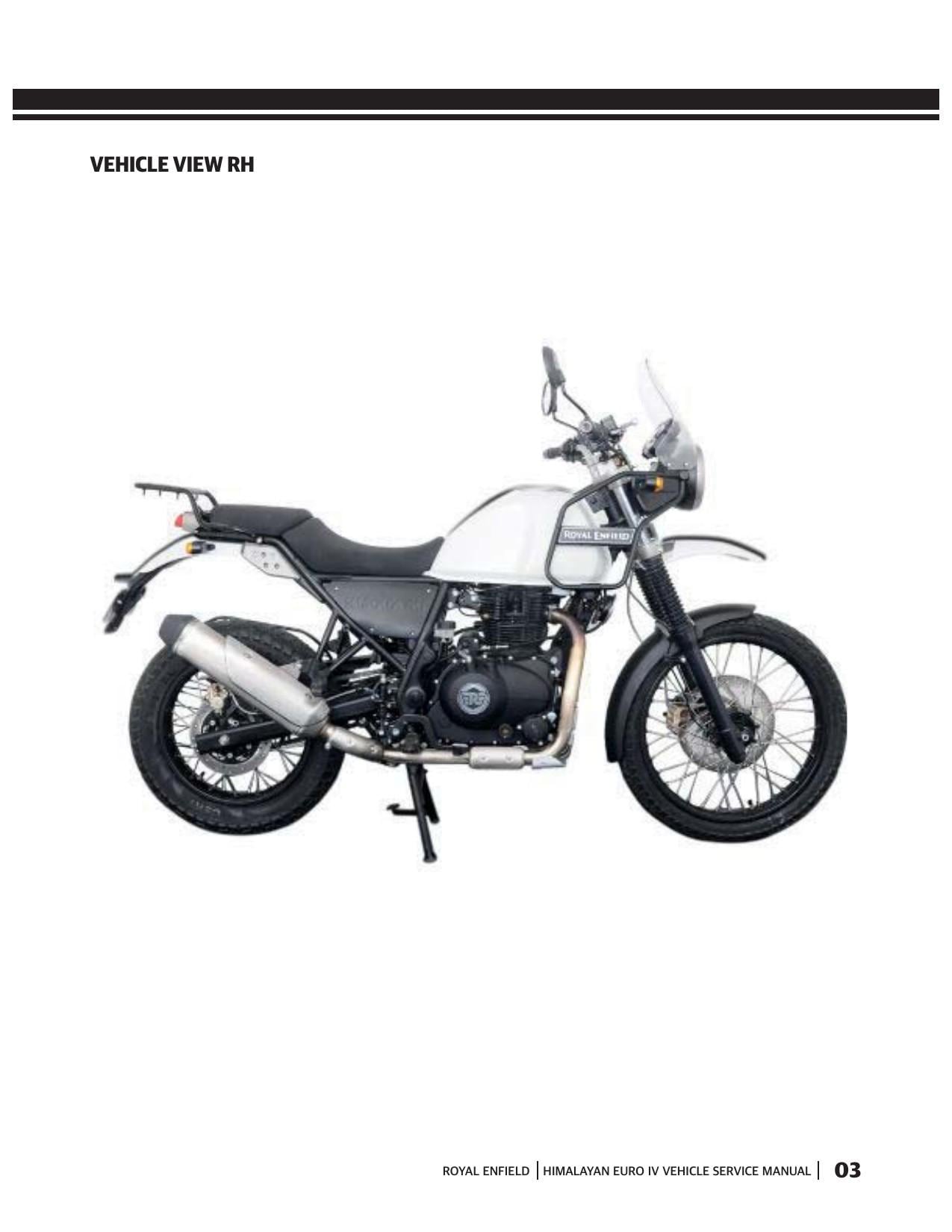Royal Enfield Himalayan Euro IV Motorcycle Service Manual | 2017-2021 - sample page 6