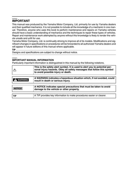 Yamaha TMAX XP530 Scooter Service Manual | 2017-2021 - sample page 9