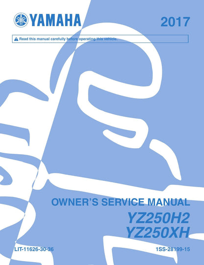 Yamaha YZ250 Motorcycle Service Manual | 2017-2021 - sample page 1