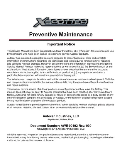 Autocar ACTT Xspotter Terminal Tractor Service Manual | 2018-2022 - sample page 5