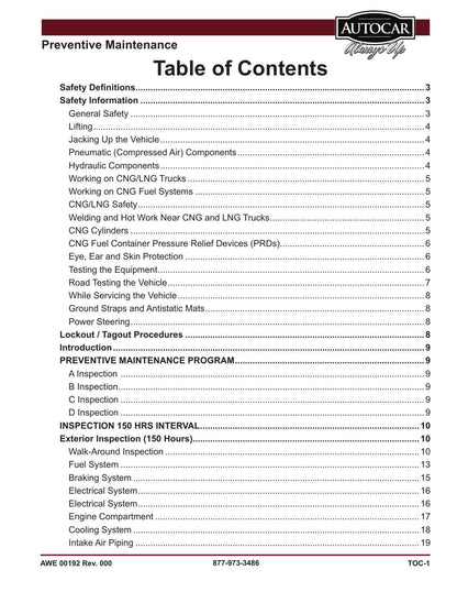 Autocar ACTT Xspotter Terminal Tractor Service Manual | 2018-2022 - sample page 6