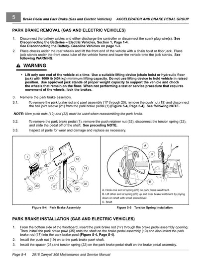 Club Car Carryall 300 Golf Cart Service Manual | 2018-2022 - sample page 2