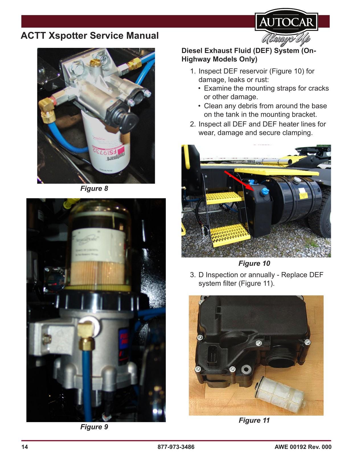 Autocar ACTT Xspotter Terminal Tractor Service Manual | 2018-2022 - sample page 2