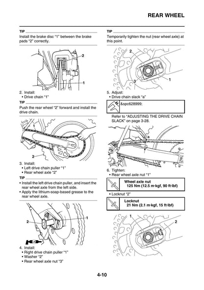Yamaha YZ250FX Motorcycle Service Manual | 2017-2021 - sample page 2