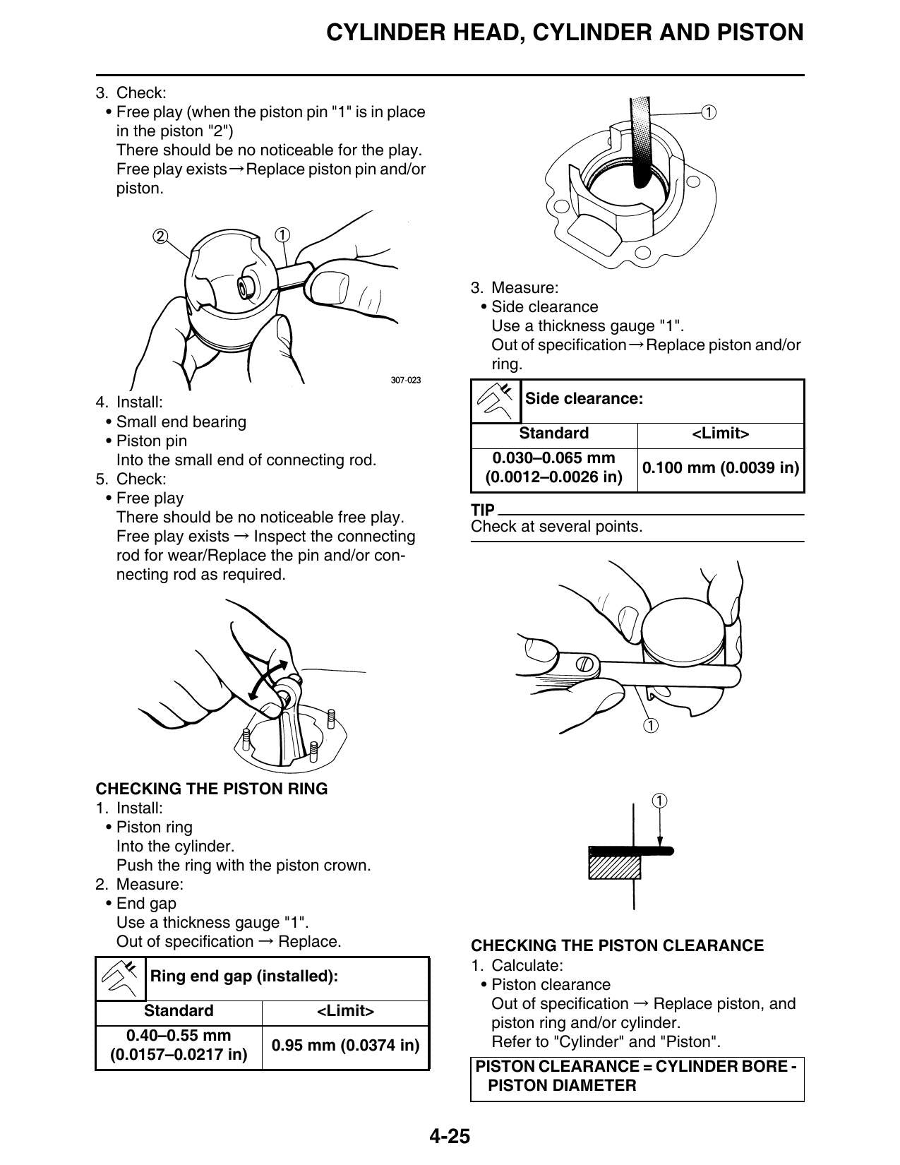 Yamaha YZ250 Motorcycle Service Manual | 2017-2021 - sample page 2