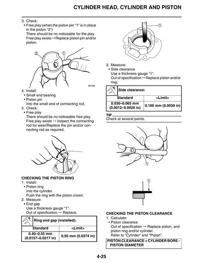 Yamaha YZ250 Motorcycle Service Manual | 2017-2021 - sample page 2