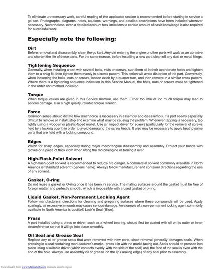 J&J Amusements Falcon Go-Kart Service Manual | 2018-2022 - sample page 6